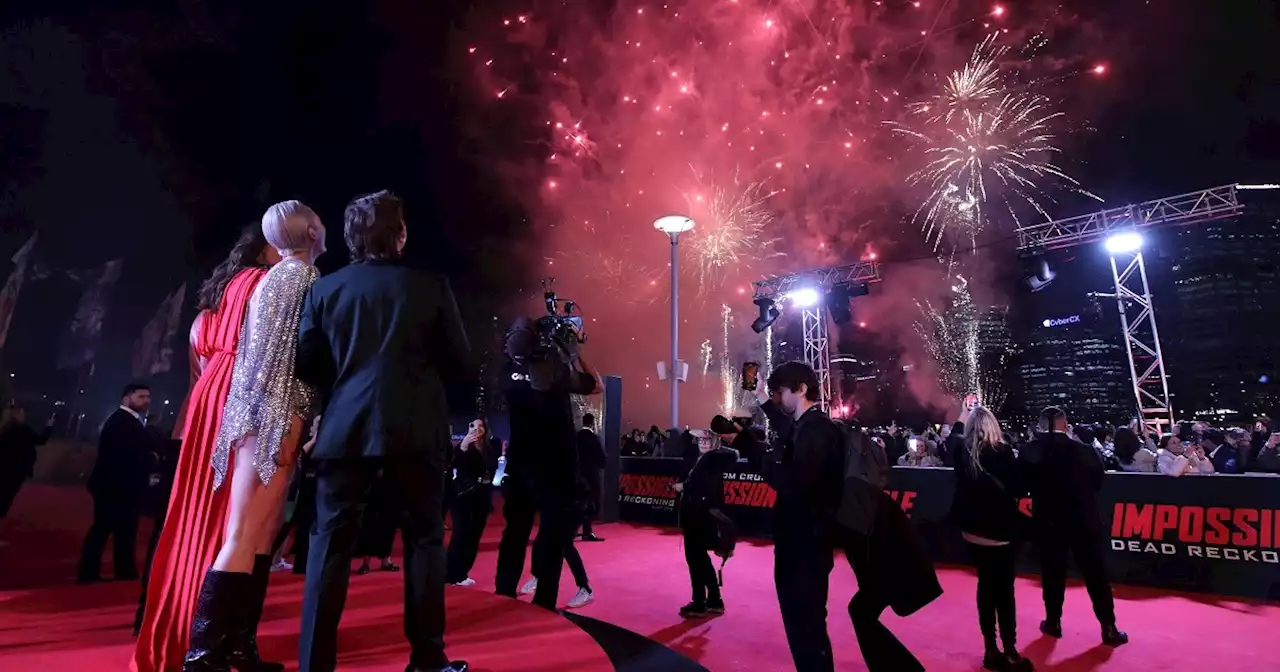 Mission: Impossible Dead Reckoning Australia Premiere Featured Tom Cruise & Fireworks