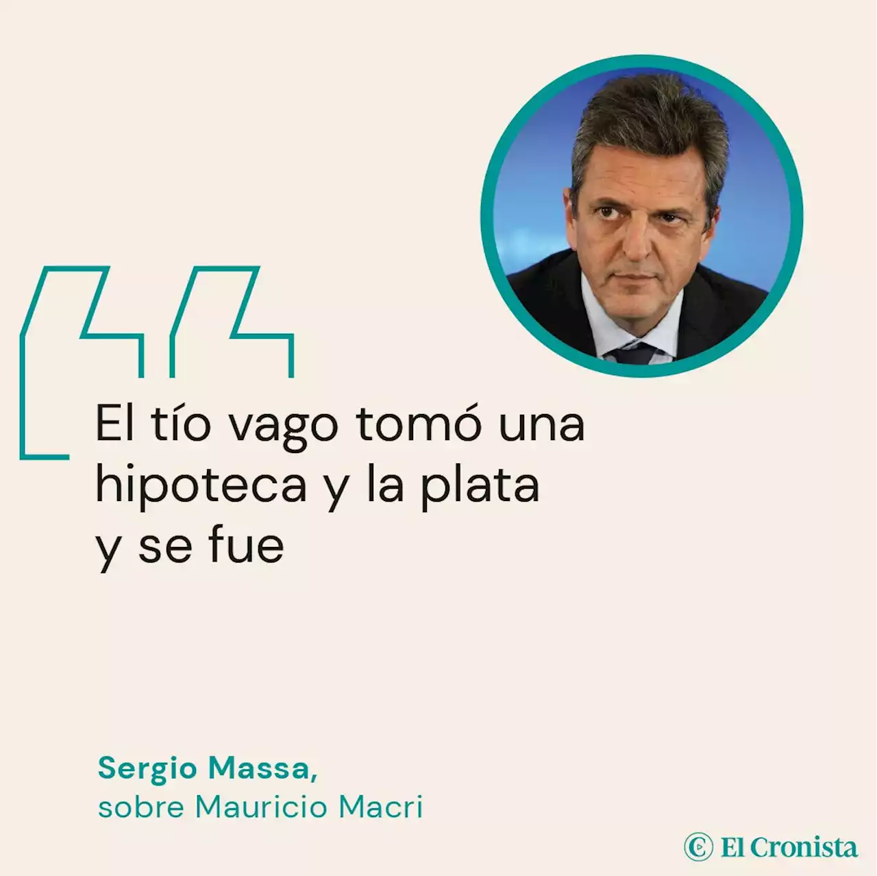 Massa carg� contra Macri por el acuerdo con el FMI con un picante apodo