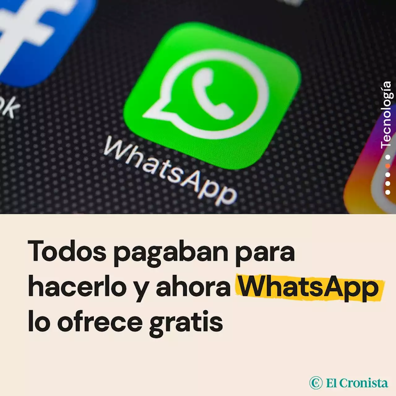 Todos pagaban para hacerlo y ahora WhatsApp lo ofrece gratis: es lo que todos ped�an