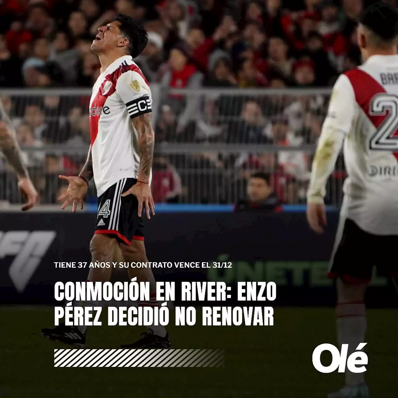 El mundo River, conmovido: Enzo Pérez decidió no renovar su contrato