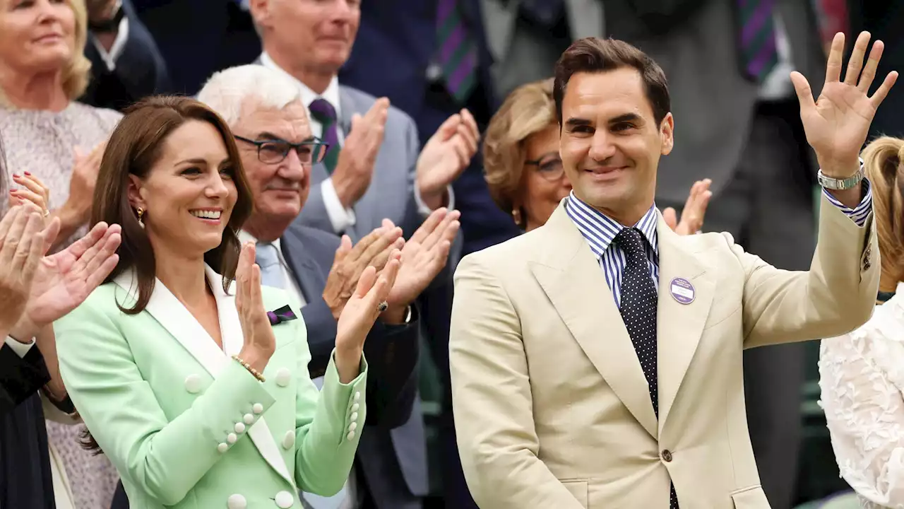 Wimbledon 2023: Roger Federer im All England Club - Prinzessin Kate appaudiert