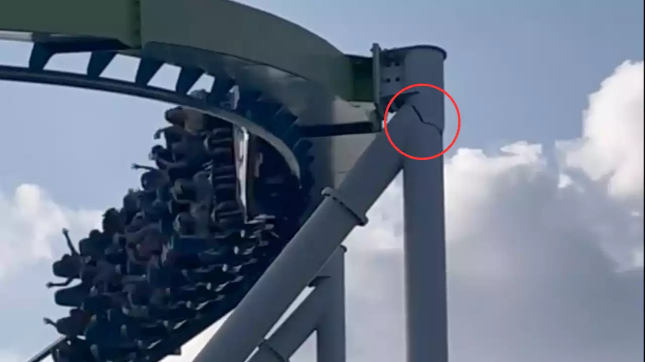 State officials 'on site' at Carowinds amusement park after visitor exposes potentially deadly coaster crack