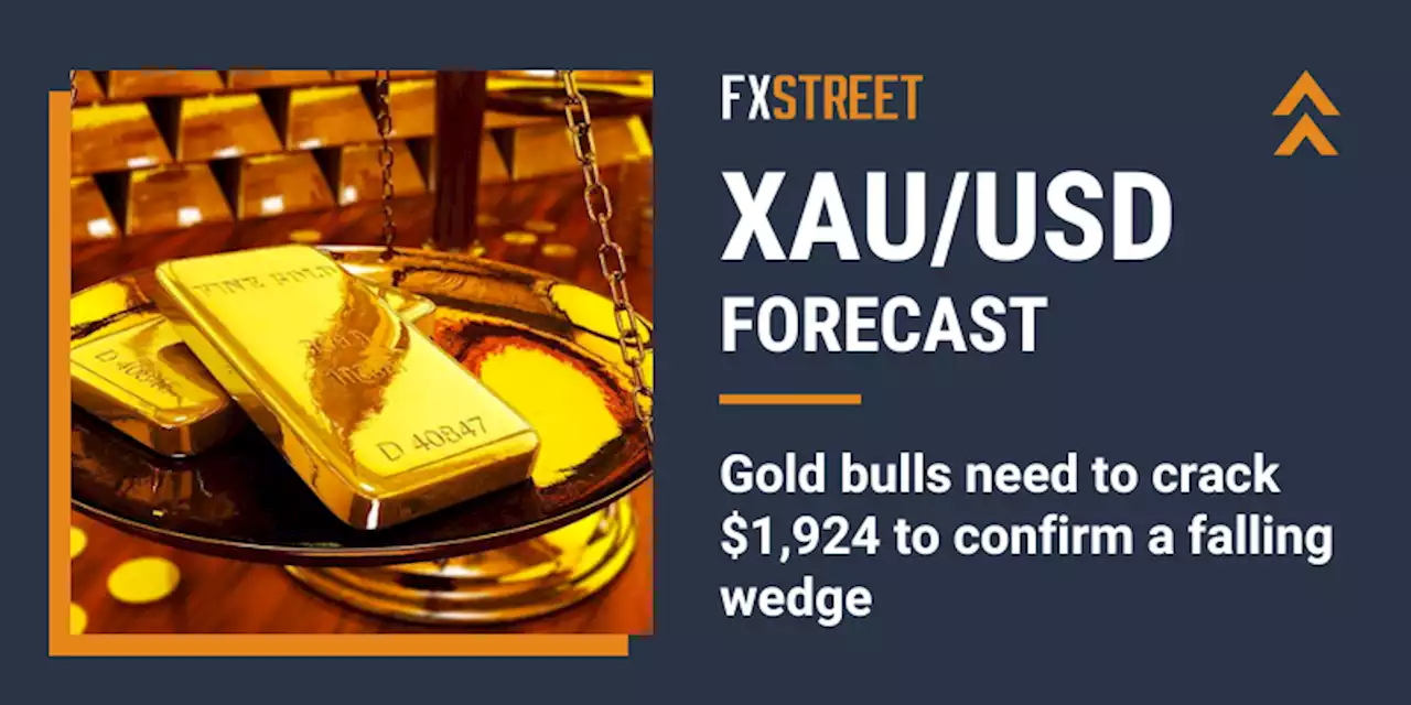 Gold Price Forecast: XAU/USD bulls need to crack $1,924 to confirm a falling wedge