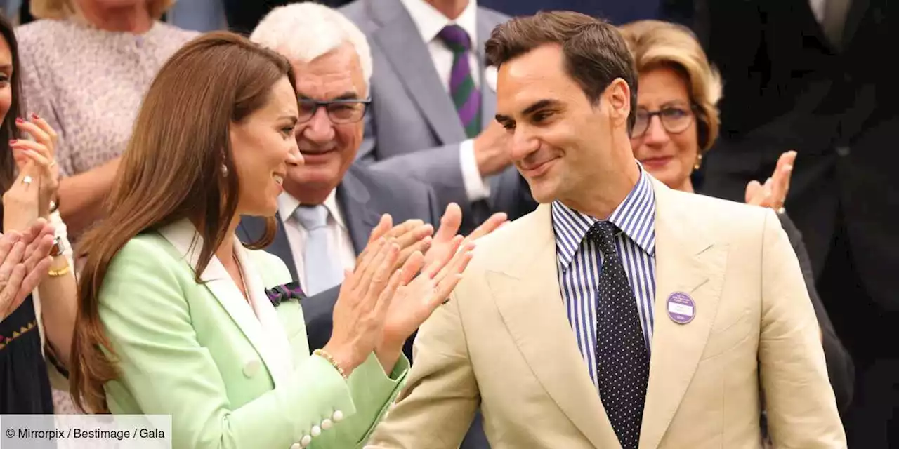 PHOTOS – Kate Middleton et Roger Federer complices à Wimbledon : sa femme Mirka nettement moins enjouée ? - Gala