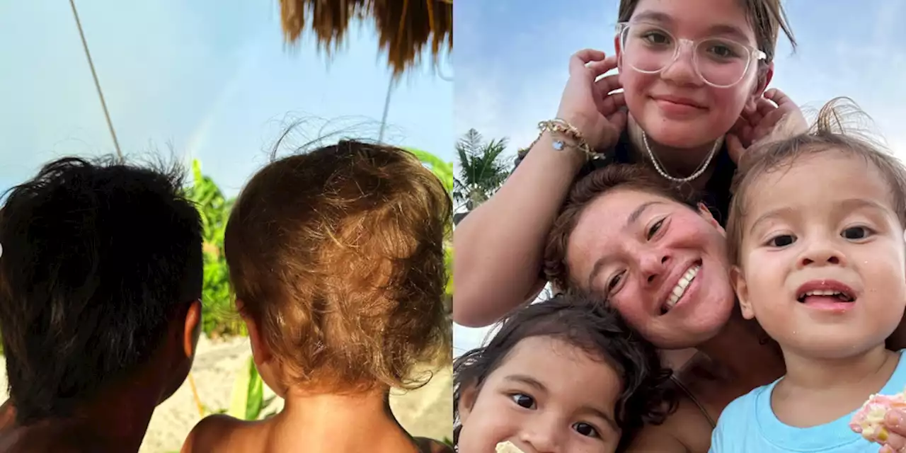 Andi Eigenmann shares island selfies with kids: 'Moments I'd like to remember forever'