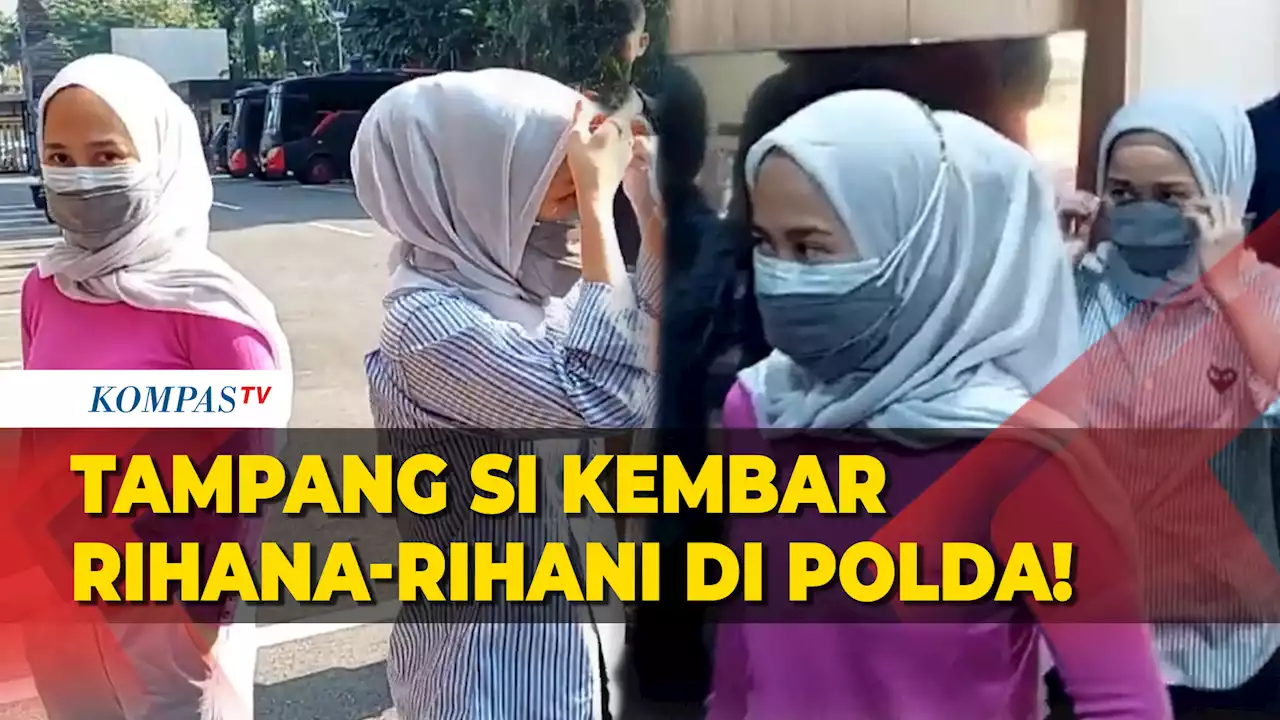 Begini Tampang Si Kembar Rihana-Rihani Kasus Penipuan Jual Beli iPhone Tiba di Polda Metro