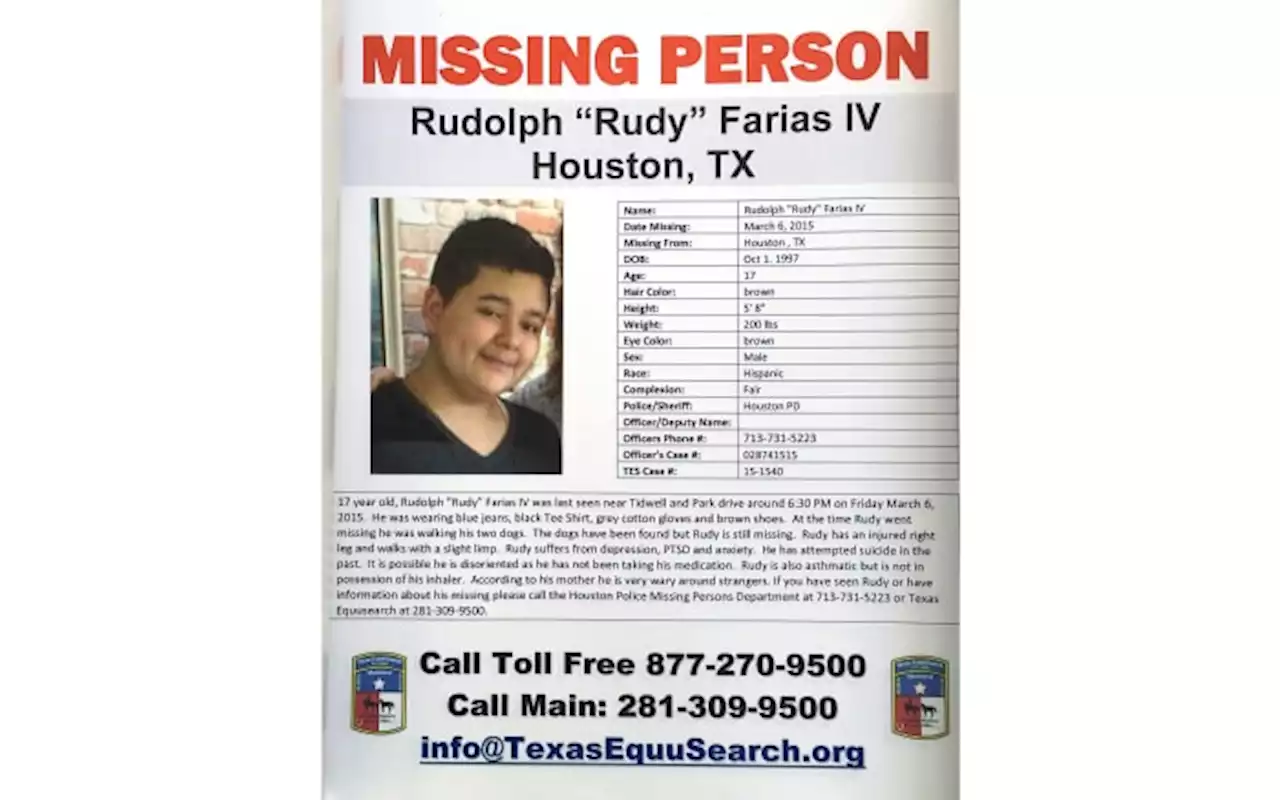 A Texas man who went missing as a teen in 2015 has been found alive, his family and police say