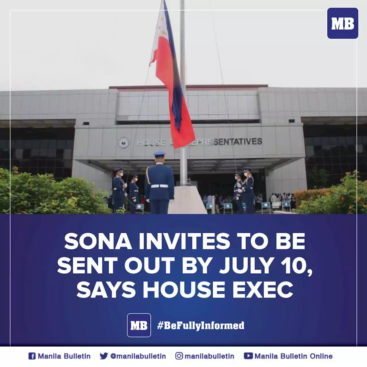 SONA invites to be sent out by July 10, says House exec