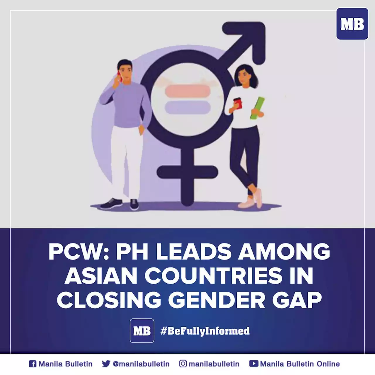 PCW: PH leads among Asian countries in closing gender gap