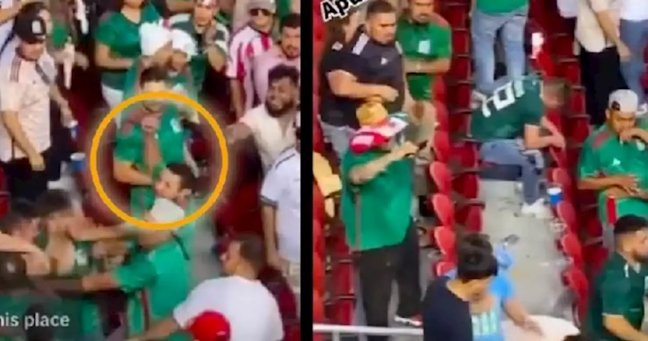 Reportan grave al aficionado que fue apuñalado en riña México vs Qatar