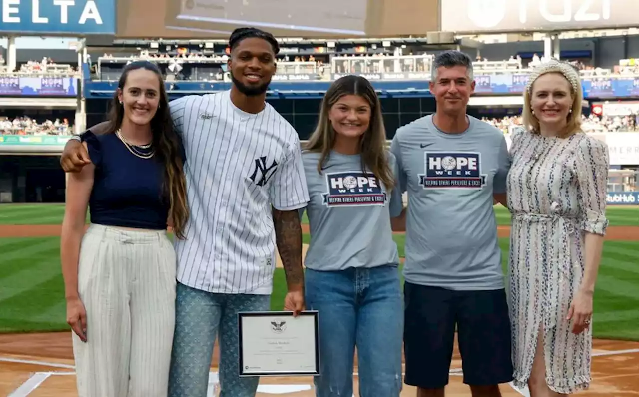 Damar Hamlin, de los Bills, colabora en iniciativa HOPE de Los Yankees