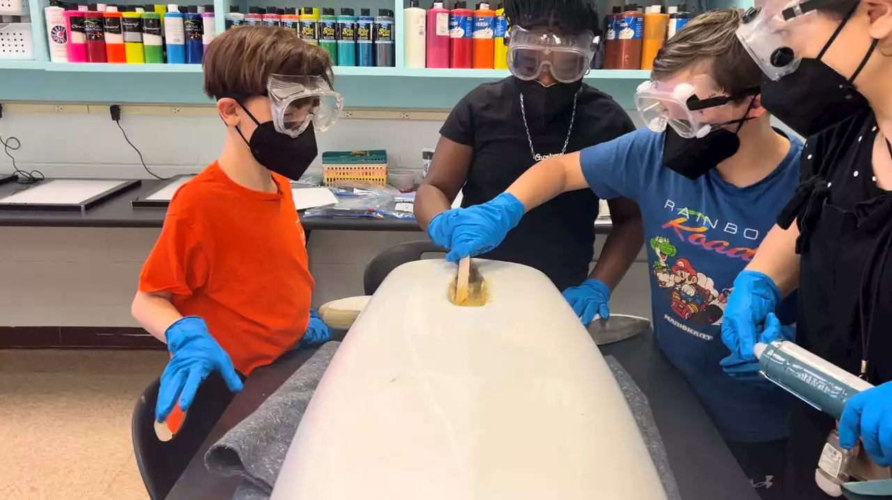 Miniboat built by elementary students travels more than 500 miles to Jersey Shore