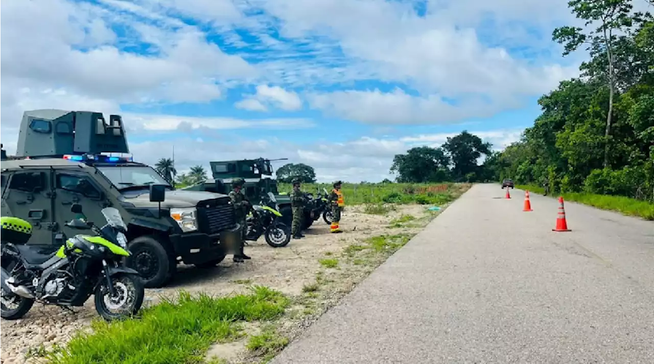 Ejército y Policía mantienen operativos para evitar retenes ilegales en la vía Ciénaga-Barranquilla