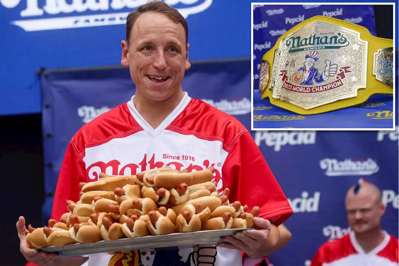 Joey Chestnut wins record 16th Nathan’s Hot Dog Eating Contest