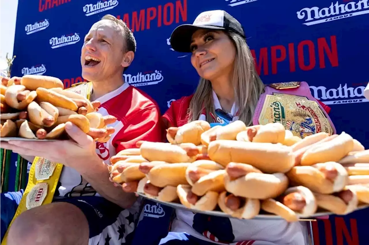 Joey Chestnut, Miki Sudo big favorites to win 2023 Nathan’s hot dog eating contests