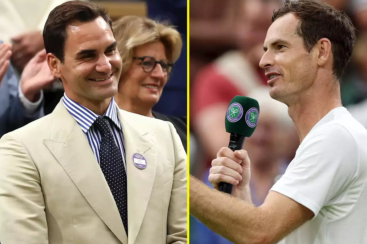 Andy Murray jokes with Roger Federer in wholesome moment after victory at Wimbledon