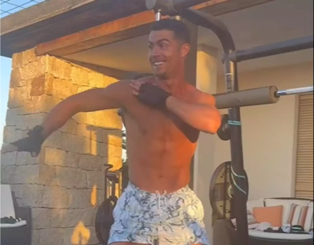 Ronaldo adds fresh and fun twist to intense workout session to maintain stunning physique