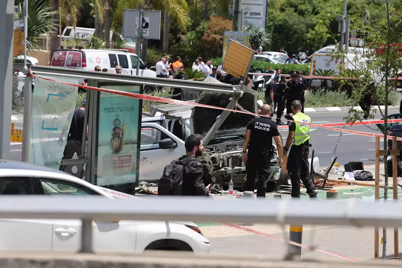 Multiple people injured in car-ramming and stabbing attack in Tel Aviv