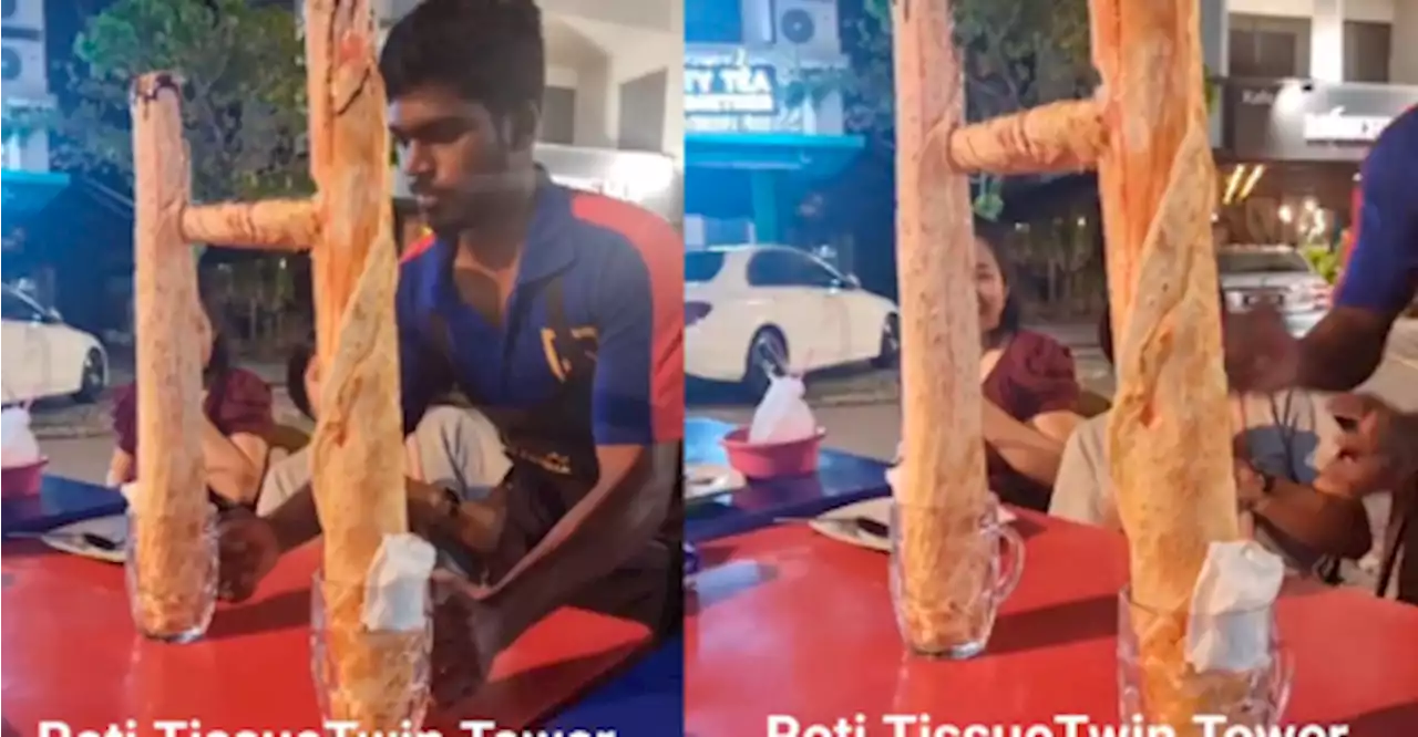 Mamak in KL goes viral for their one-of-a-kind roti tisu KLCC