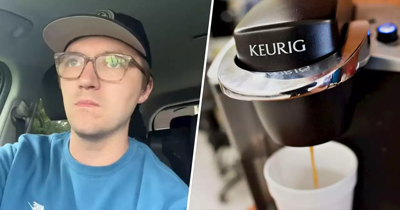 High school teacher goes viral for his spot-on impression of Keurig coffee maker