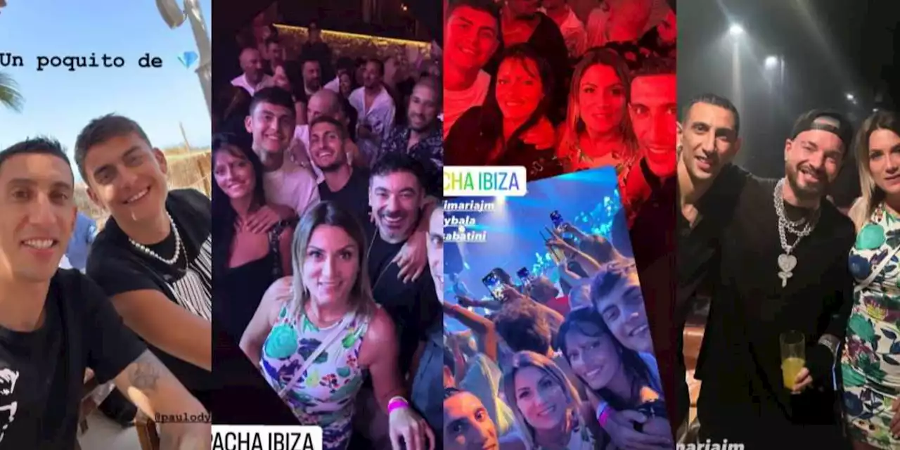 Dybala, reunion con Di Maria a Ibiza: al Pacha anche Verratti e Lavezzi