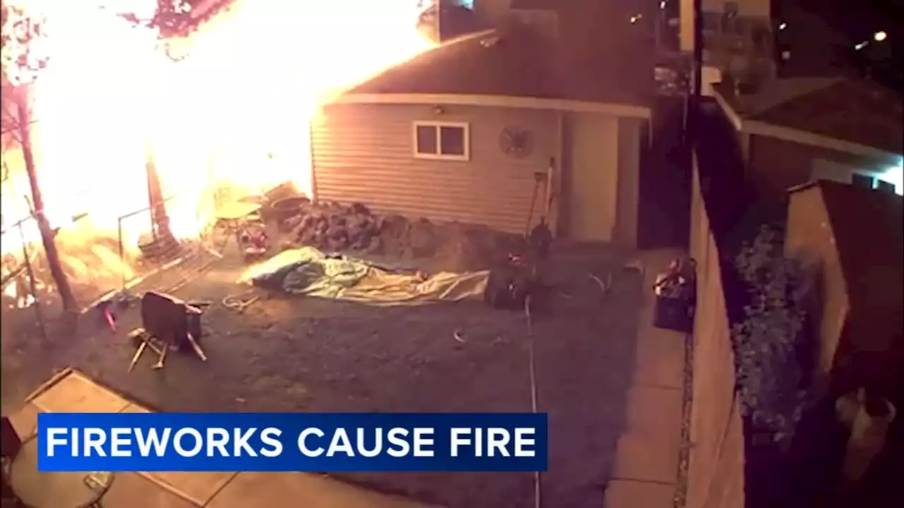 Chicago Fire Department Fireworks sparked fire damaging homes, garages near Midway