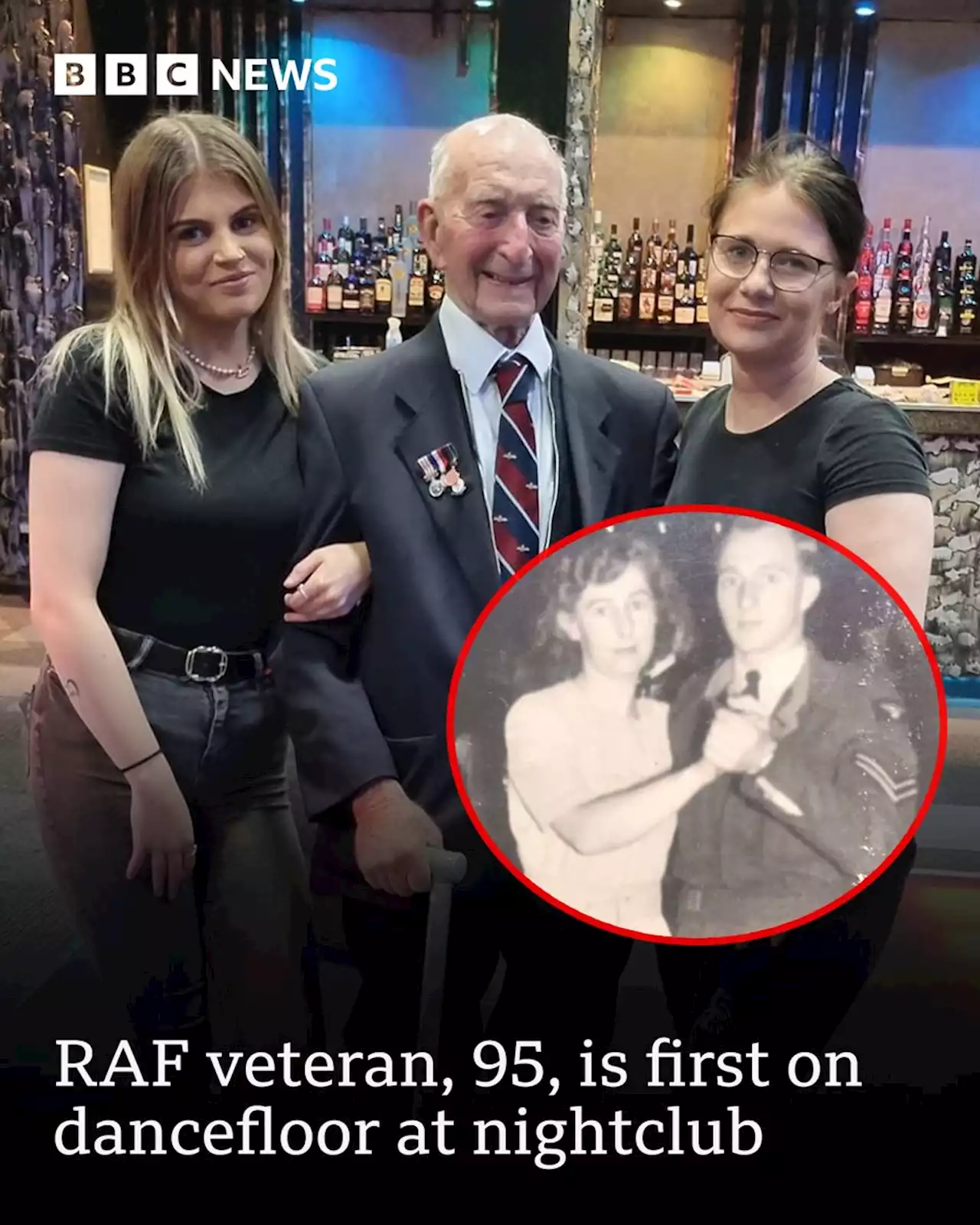 RAF veteran, 95, is first on dancefloor at nightclub