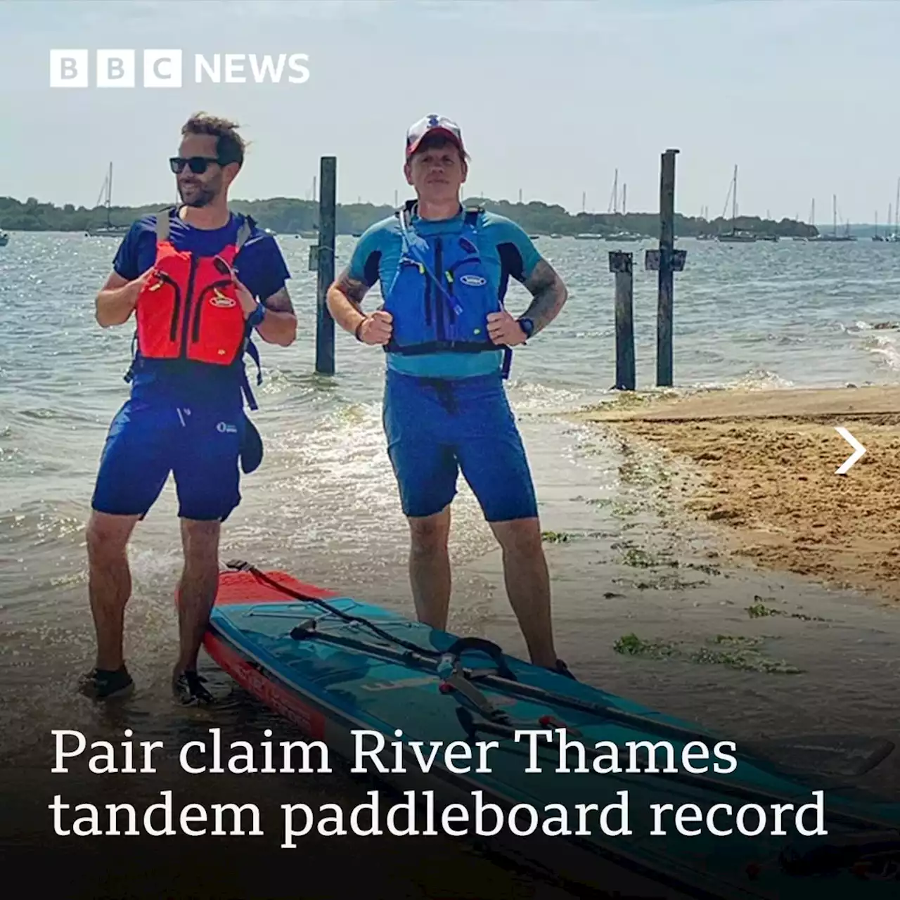 Pair claim River Thames tandem paddleboard record