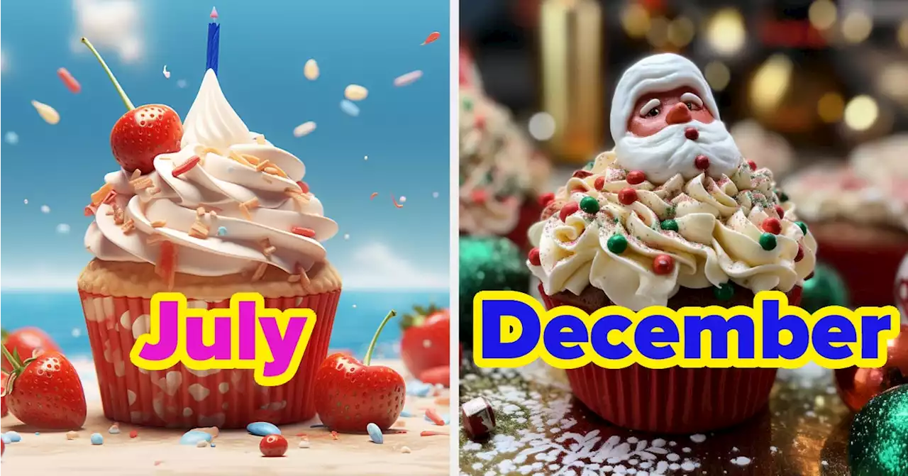 From January To December, This Is What AI Thinks The Months And Holidays Look Like In Cupcake-Form