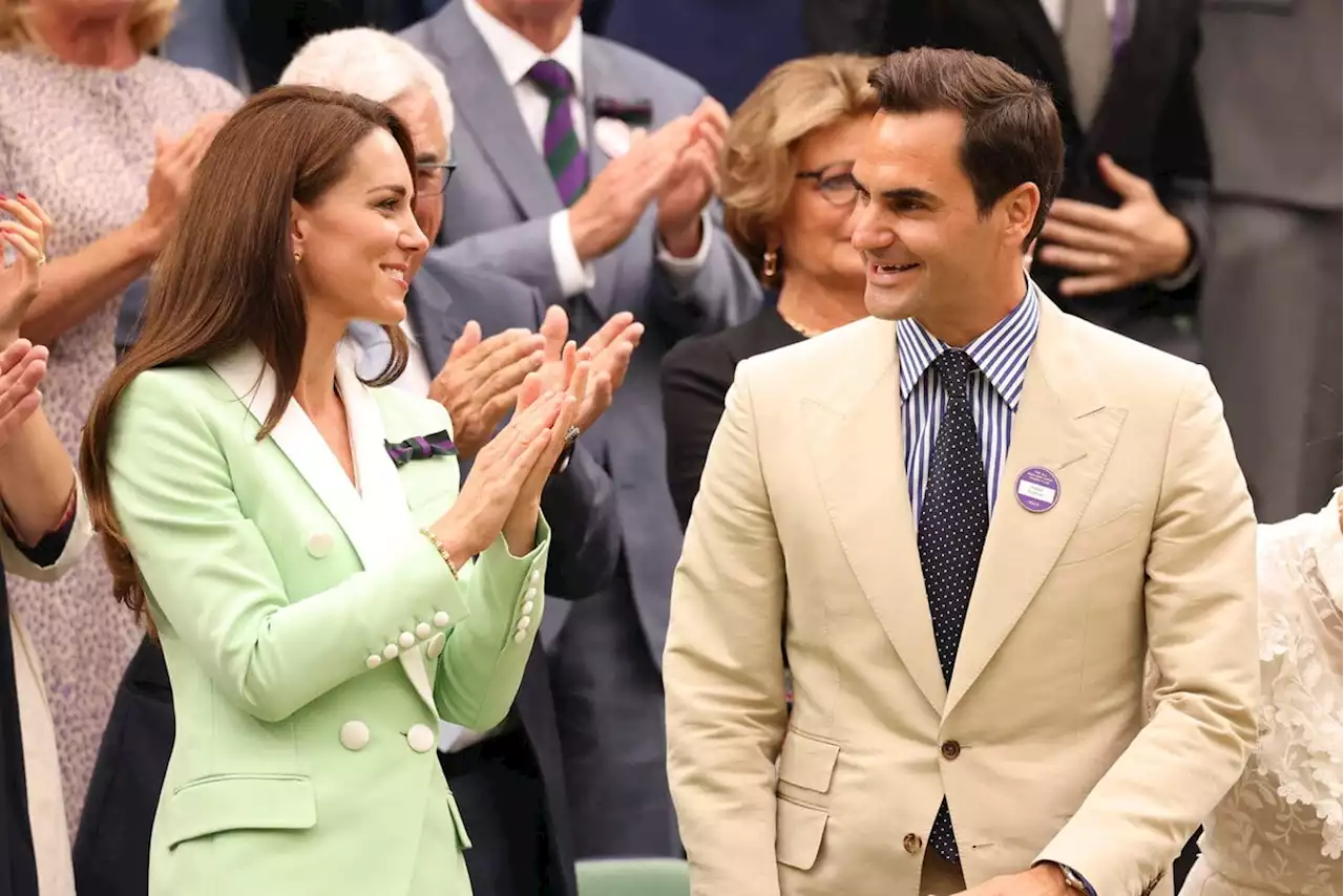 Kate Middleton et Roger Federer très proches à Wimbledon : un brin vexée, la femme du champion veille au grain - Closer