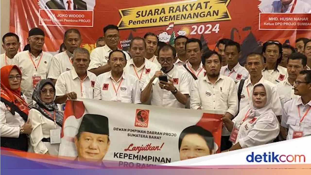 ProJo Sumbar Deklarasi Dukung Prabowo Capres 2024