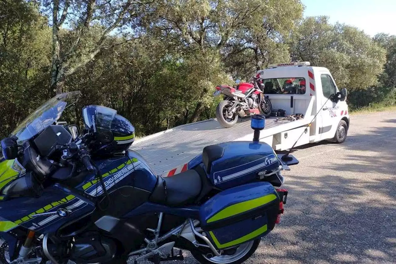 Excès de vitesse : il roulait à 184 km/h sur une route limitée à 80, un jeune motard stoppé dans son élan dans le Gard