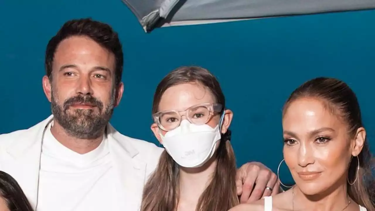 Ben Affleck's daughter Violet poses with Jennifer Lopez at lavish Hampton's party