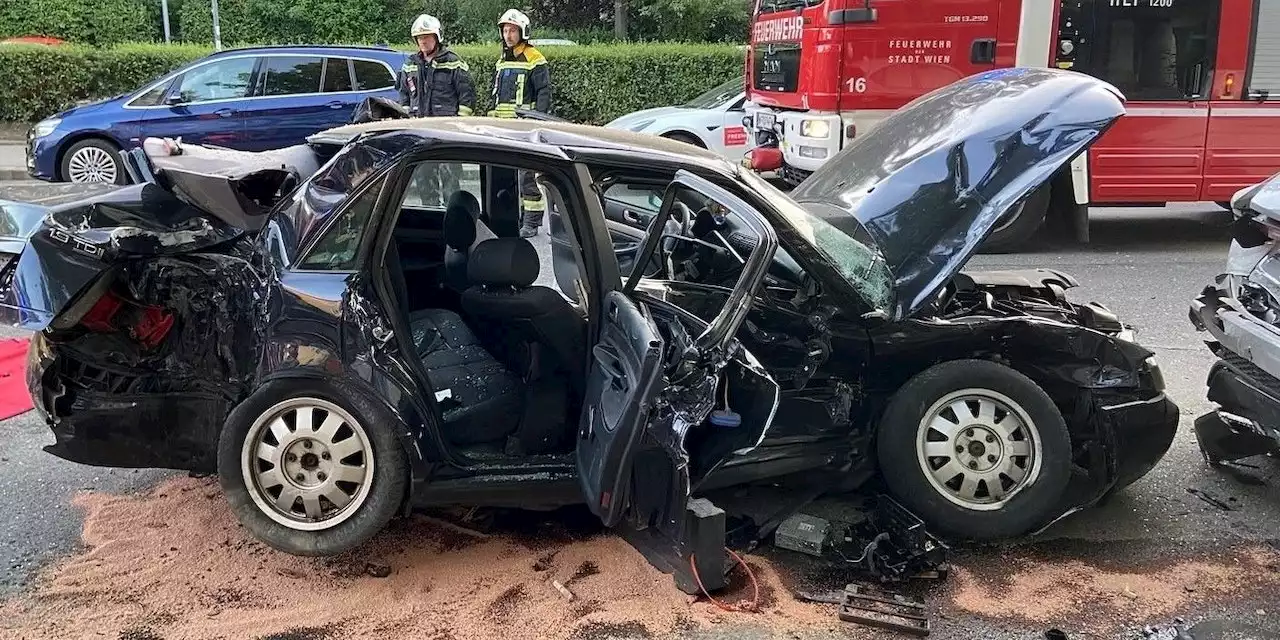 Ein Toter und 2 Schwerverletzte bei Crash in Wien