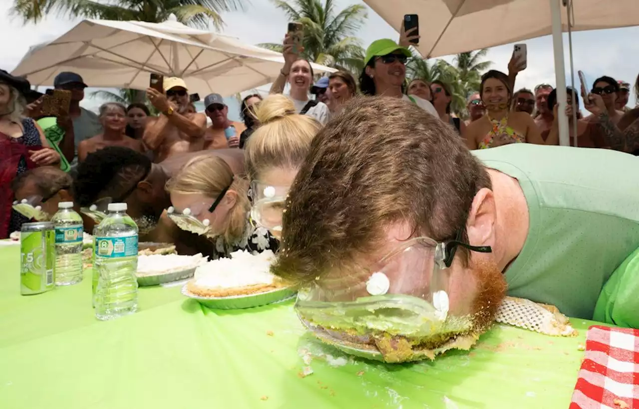 Iowa Man Tastes Sweet Victory In Key Lime Pie Eating Championship