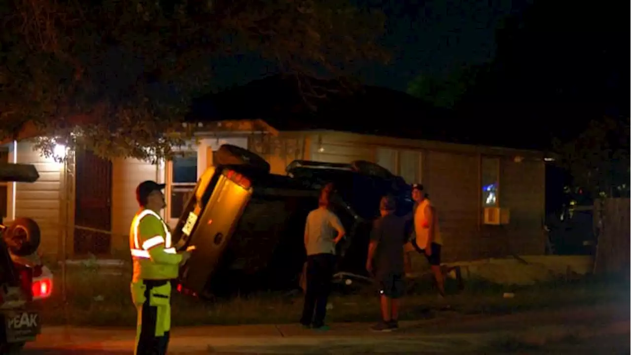 Driver arrested after rolling pickup truck into West Side house, police say