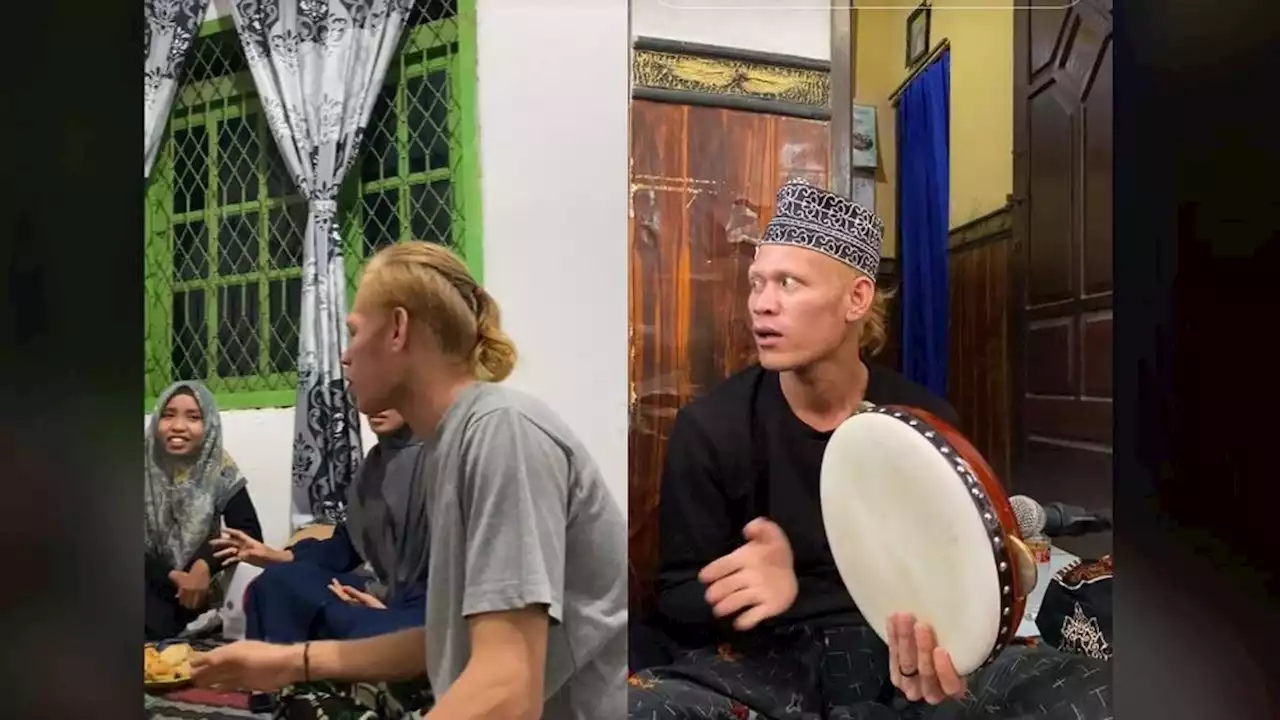 6 Potret Santri Mojokerto yang Viral Mirip Erling Haaland Bintang Manchester City