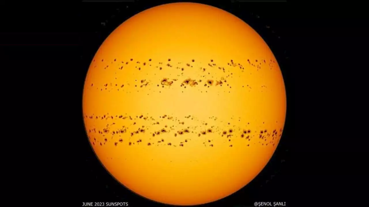 Sunspot numbers hit 20-year high, indicating the sun is fast approaching its explosive peak