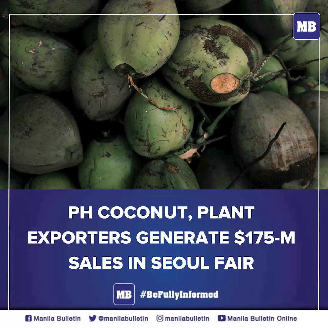 PH coconut, plant exporters generate $175 M sales in Seoul fair