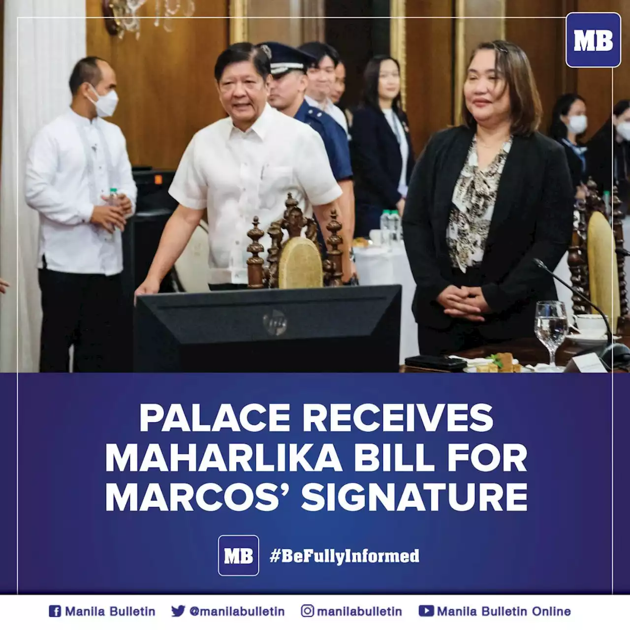 Palace receives Maharlika bill for Marcos' signature