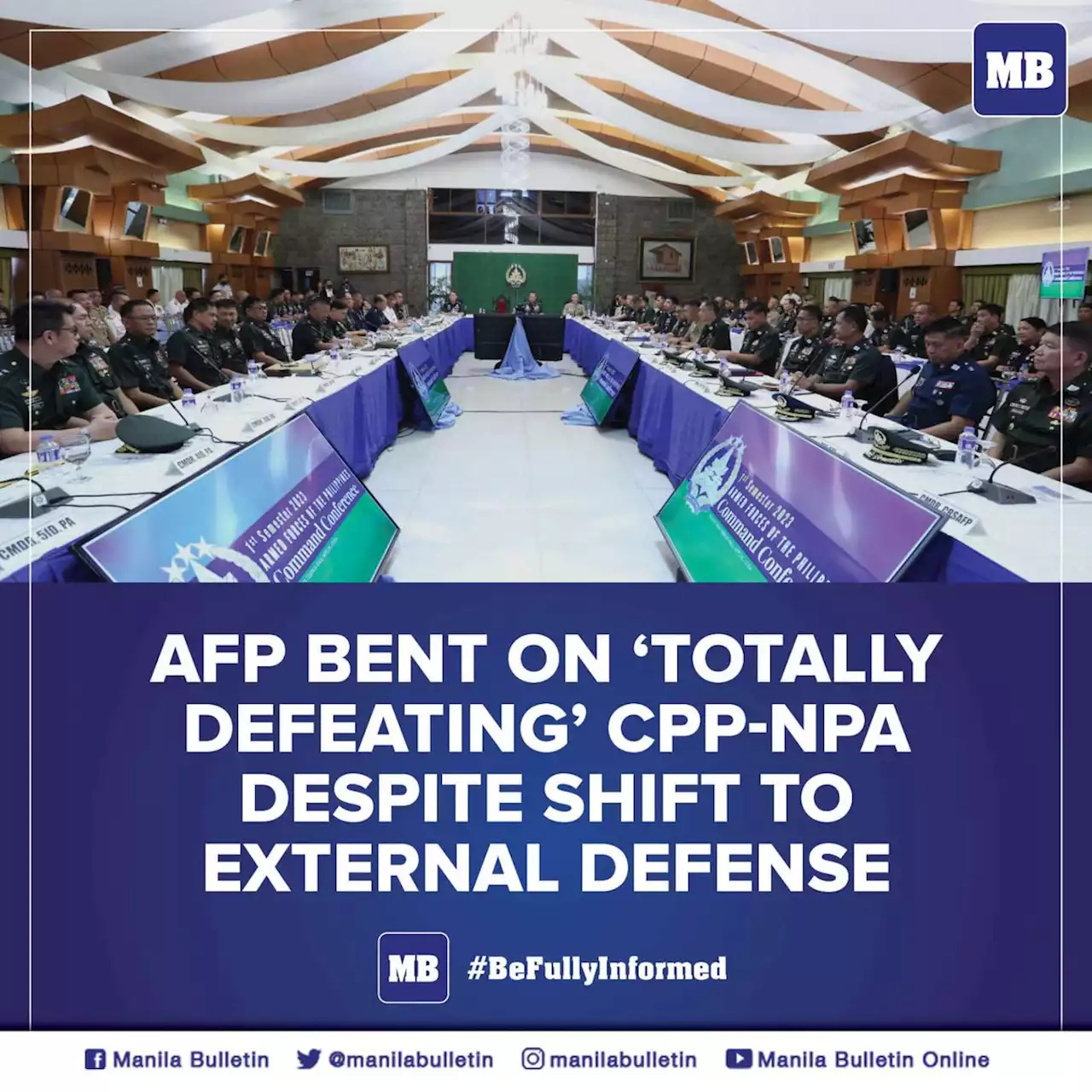 AFP bent on ‘totally defeating’ CPP-NPA despite shift to external defense