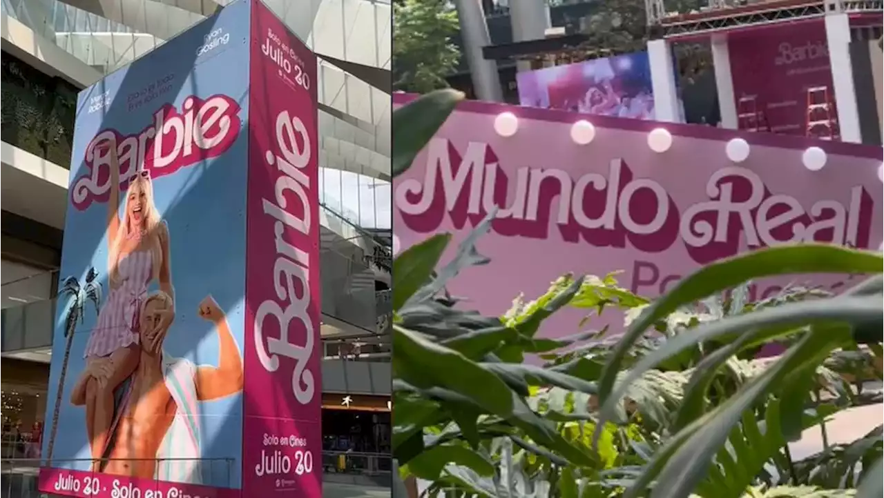 Comienzan preparativos de la alfombra rosa de 'Barbie' en Parque Toreo