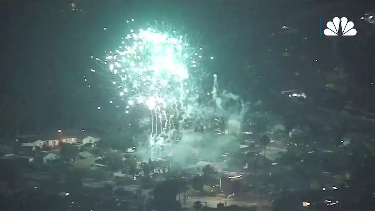 Illegal Fourth of July fireworks spark blazes, cause injuries across LA County