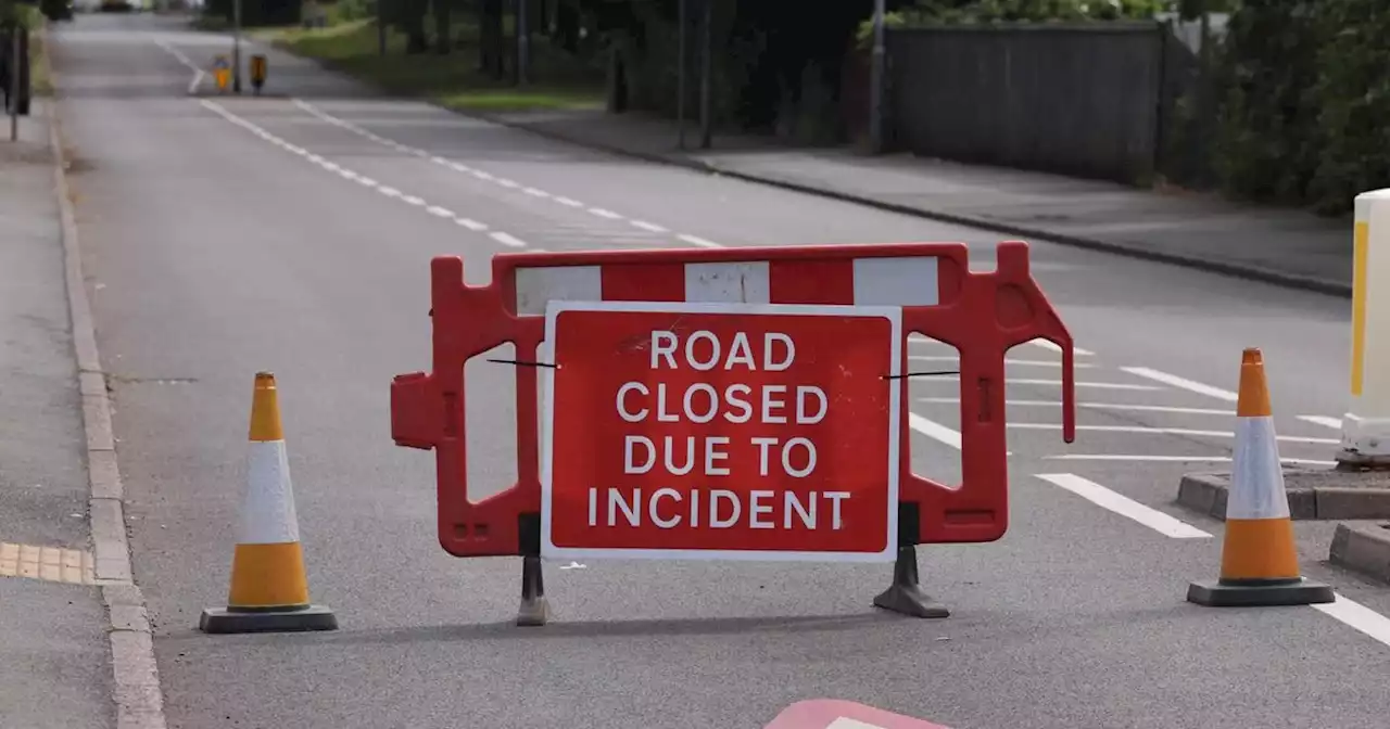 Police statement as busy road closed following collision