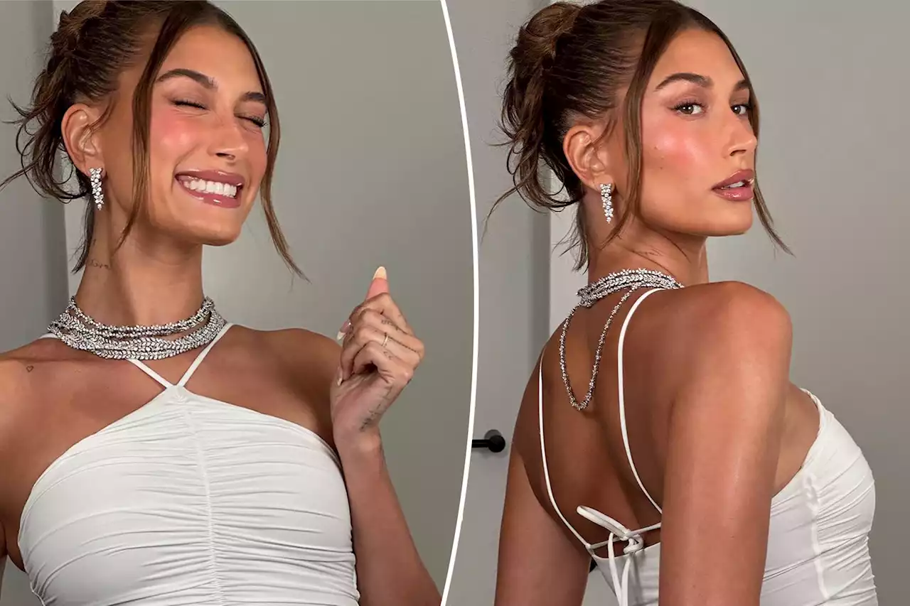 Hailey Bieber rocks over $360K in diamonds at Michael Rubin’s Fourth of July white party