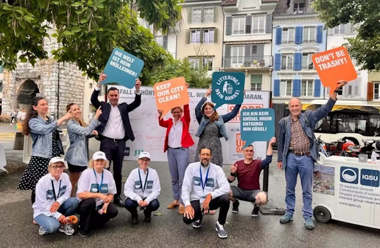 Medienmitteilung: «Aktion gegen Littering vereint Solothurner Bevölkerung und Politik»