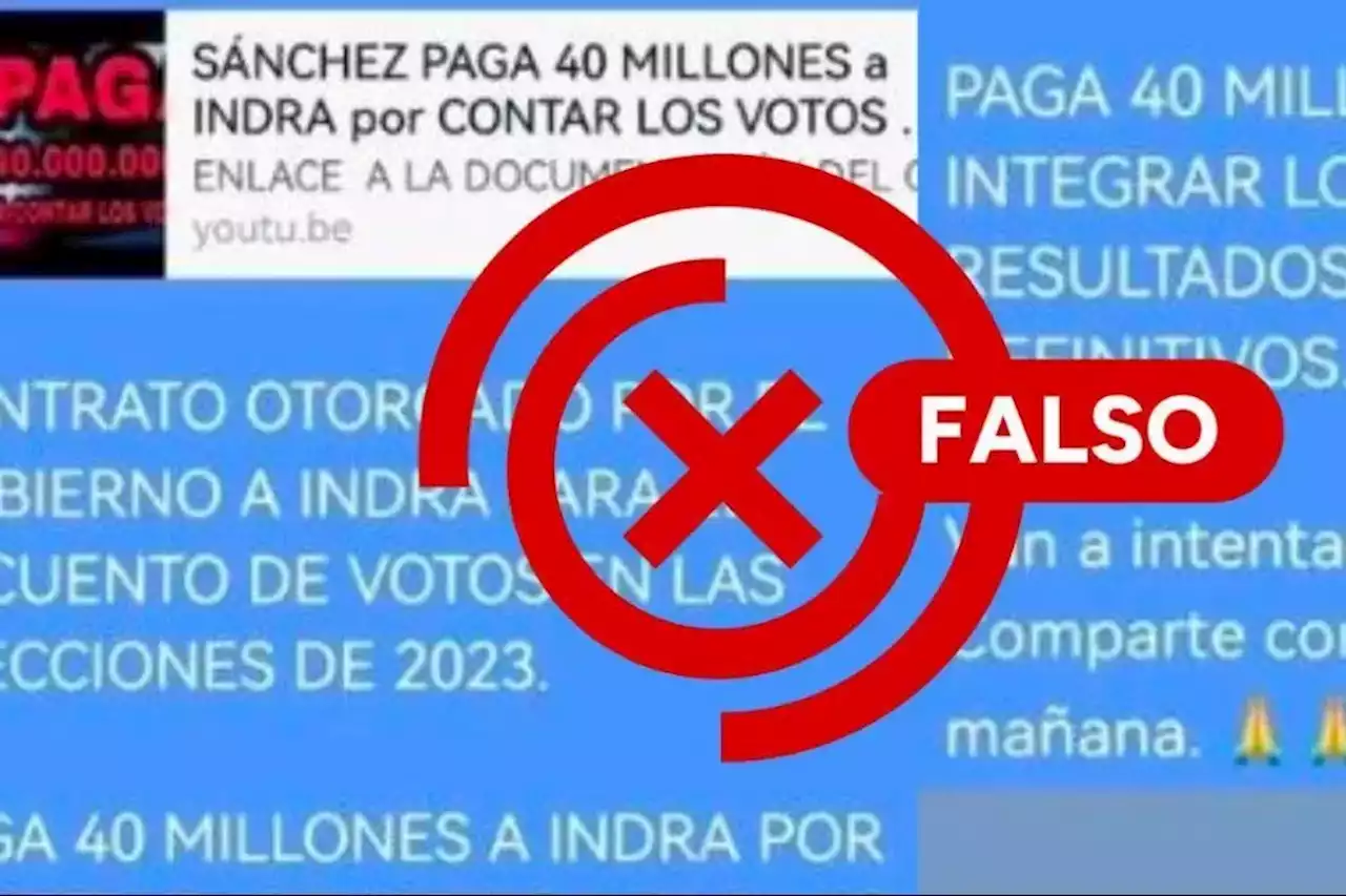 Las desinformaciones sobre Indra y las elecciones en España