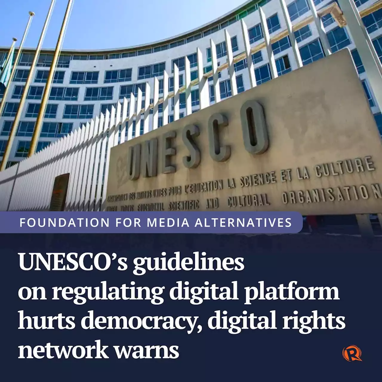 UNESCO's guidelines on regulating digital platform hurts democracy, digital rights network warns