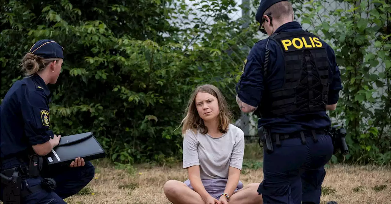 Greta Thunberg charged with disobeying police order at climate protest