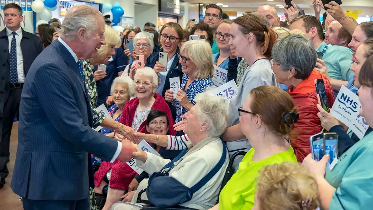 King and Queen celebrate 75th birthday of NHS during Royal Infirmary of Edinburgh tour